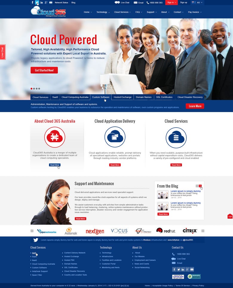 Cloud 365 Website Design