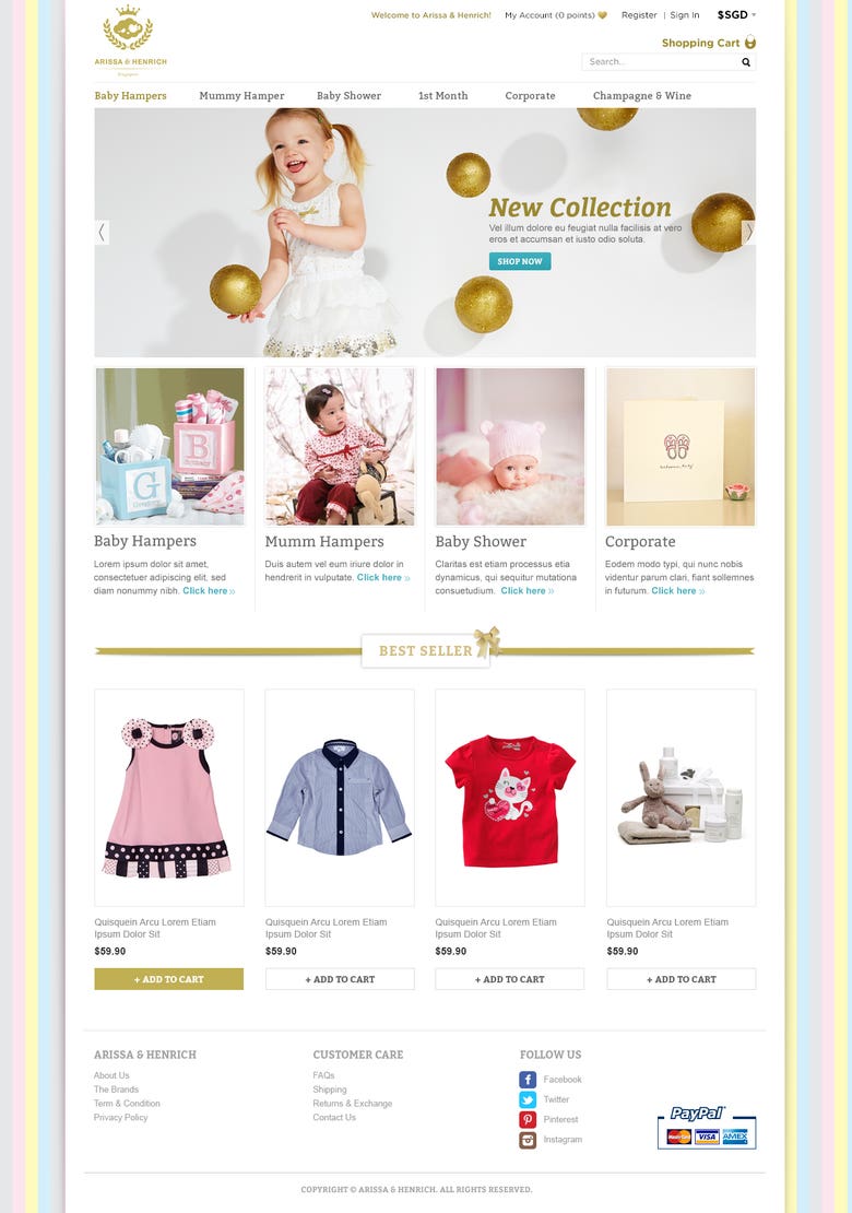 [Magento] Coded a kids store