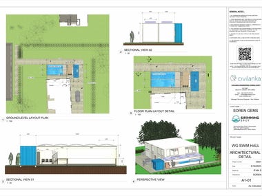 Proposed Architectural details and design of Swim Hall