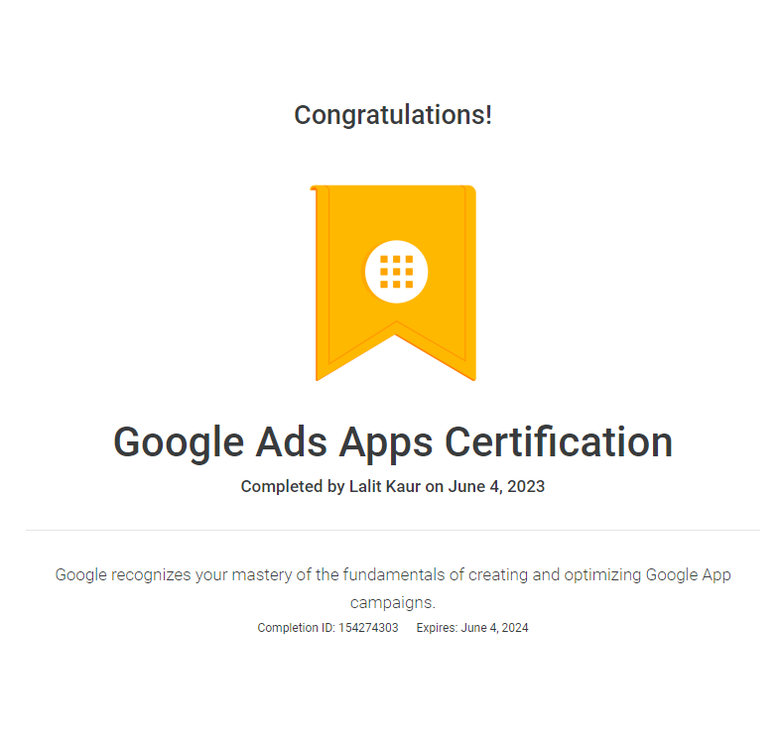 Google Ads App Certification