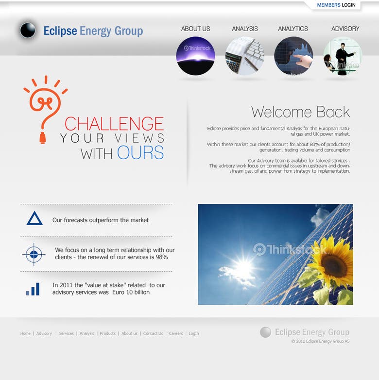 Web Design : Eclipse Energy
