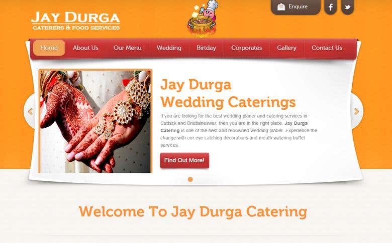 Web Site Project For Jay Durga Catering