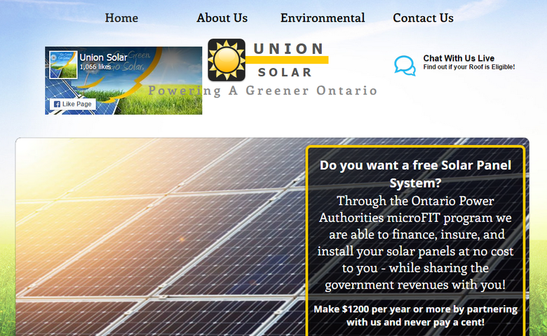 Marketing for Union Solar CANADA