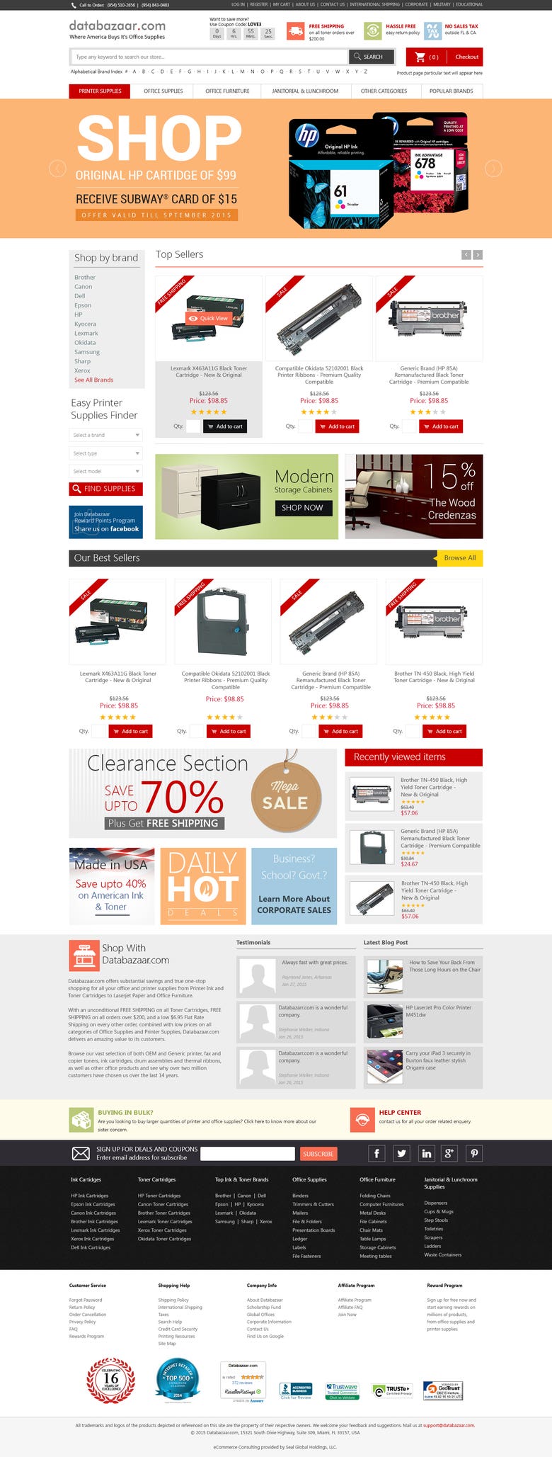 eCommerce Site - Office goods