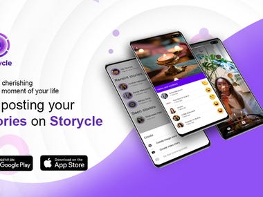 Social App for sharing the stories