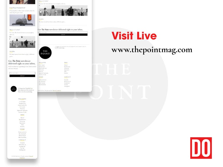 The Point Mag - Website Design + Development