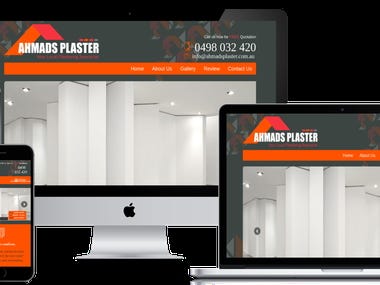Ahmads Plaster - Website Design & Development