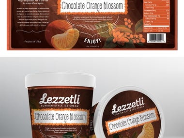 Product Packaging for ice cream brand 2023