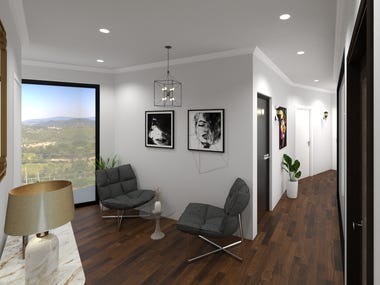 Interior design of living rooms