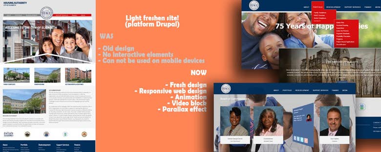 Light freshen site! (platform Drupal)
