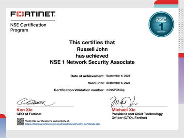 Fortinet Network Security Associate
