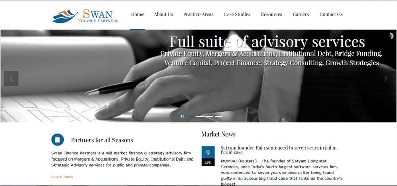 Financial Consulting WordPress Static Website