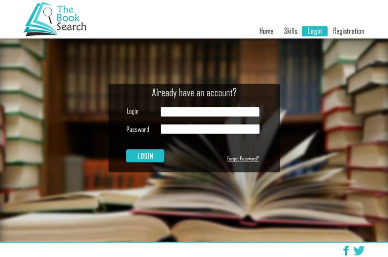 Online Book Search Platform Website