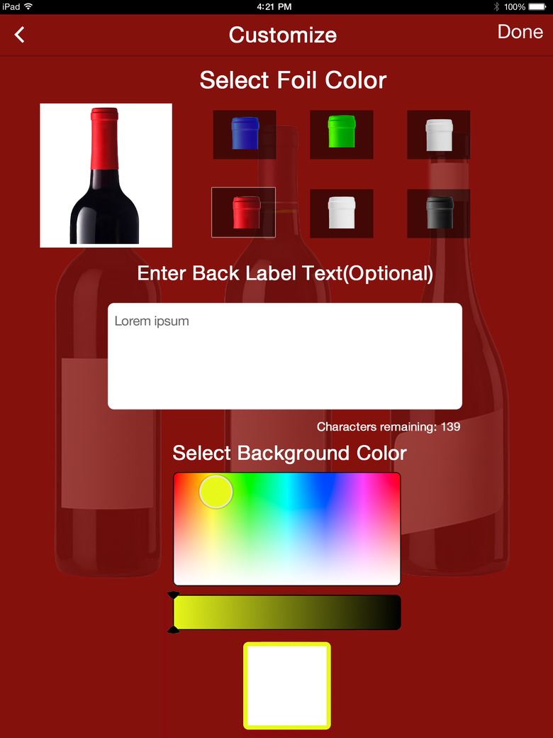 Mobile App - Online Wine Shop (iPhone and iPAD)
