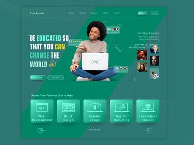 Online Education Platform Website Design