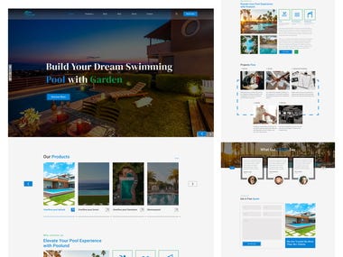 Website Design for Pool and Garden Company