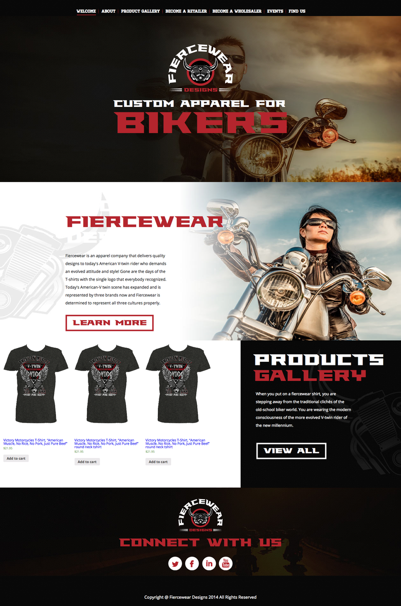 Fiercewear Designs online store.