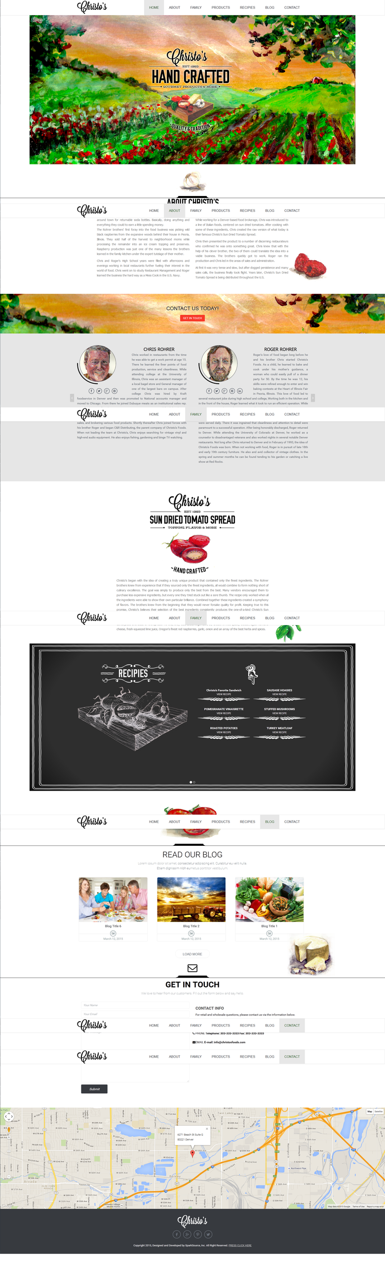 One Page Parallax Site