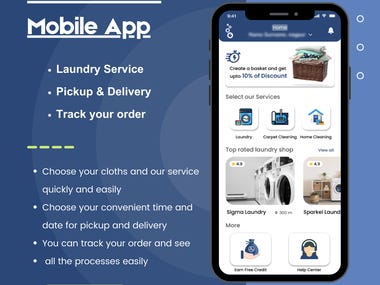 Geofancing Laundry On demand App AI