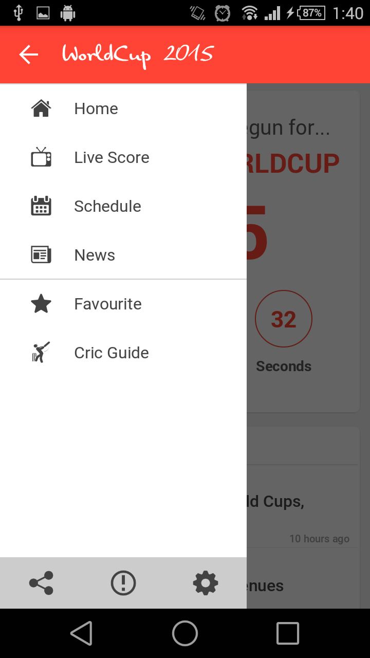 Catch the Cup 2015 - Sports App