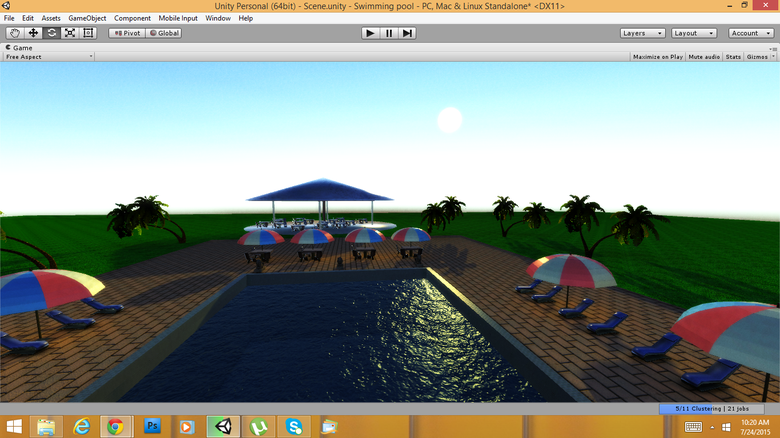 Unity3D Pool Scene