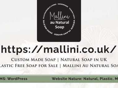 Website Development for A Natural Soap Brand in UK