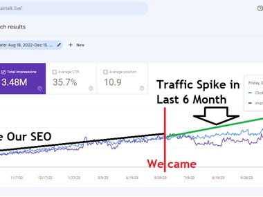 Increased Website Traffic from 150 Clicks Daily to 600+