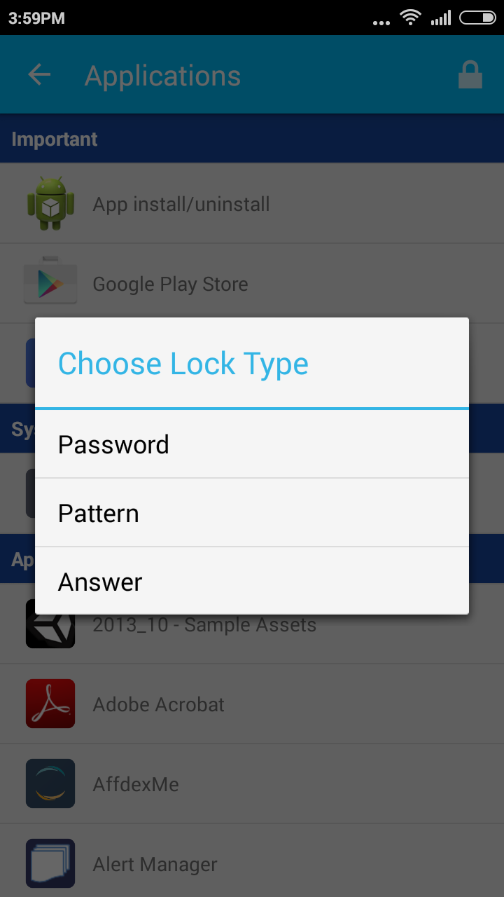 Android App Locker with KeyBoard