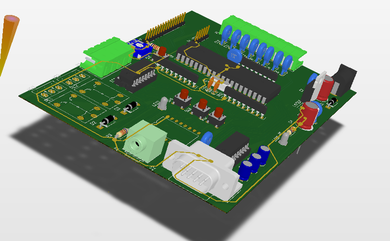Design the PCB board using Altium