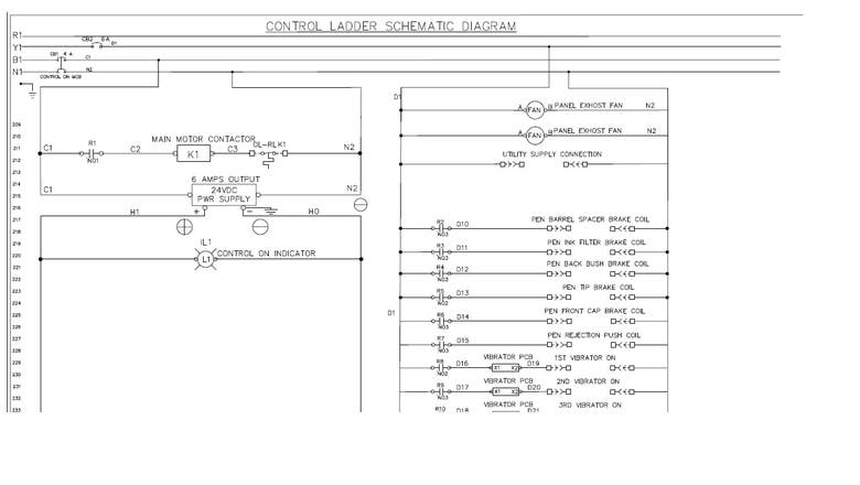 Electrical Control Panel Diagram