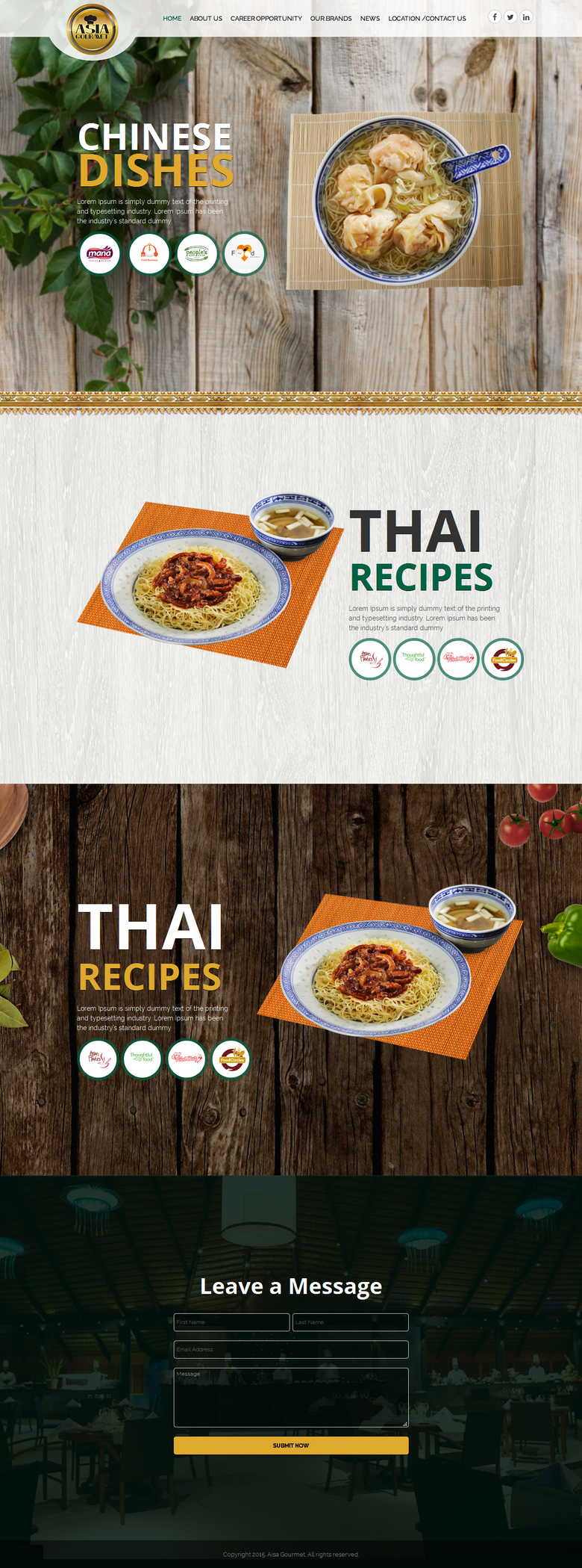 Wordpress- Asia Food