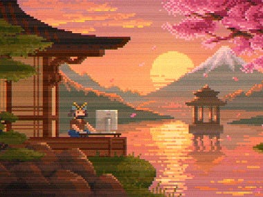 Pixel Art. Samurai