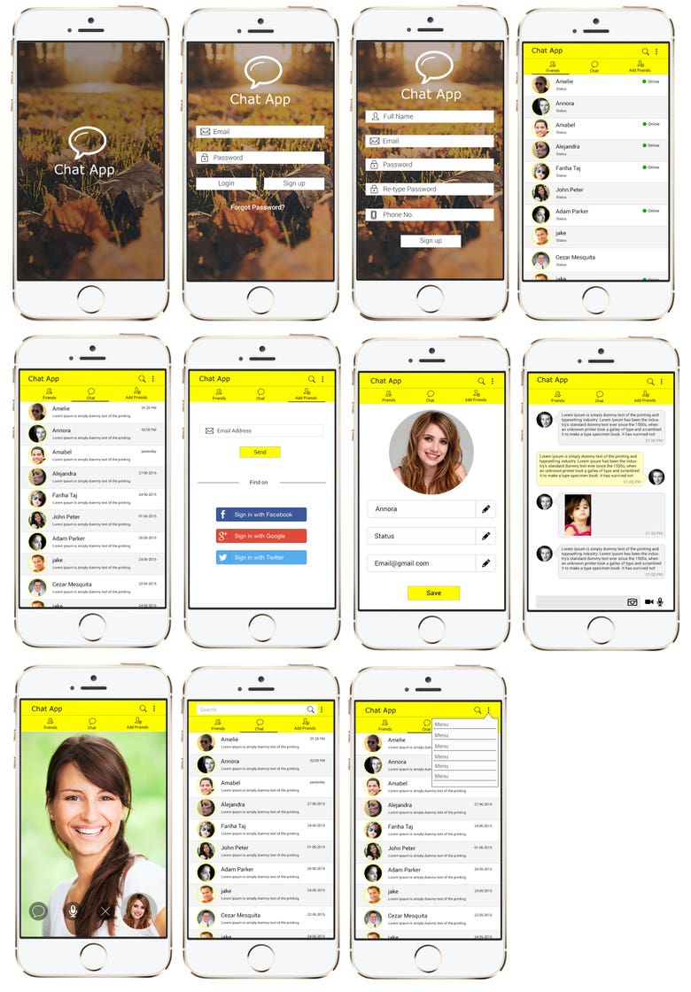 Chatting App (Snap chat)