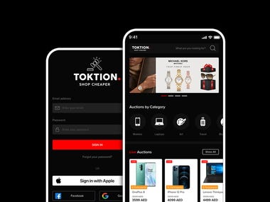 Toktion Mobile App Design