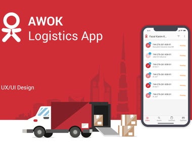 Logistic Mobile App Design