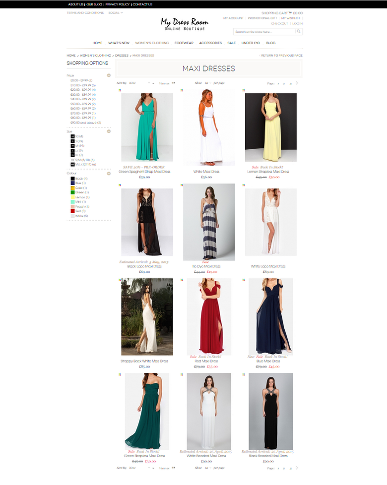 My DressRoom: Magento web site