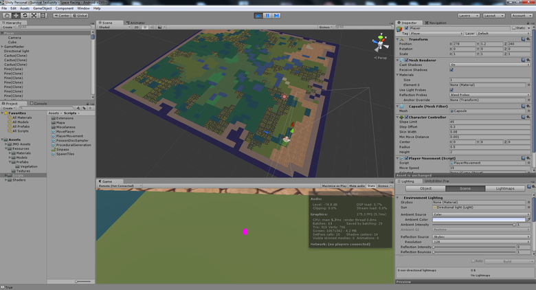 3D Map generator (Biomes, Flora, Lakes) UNITY3D.