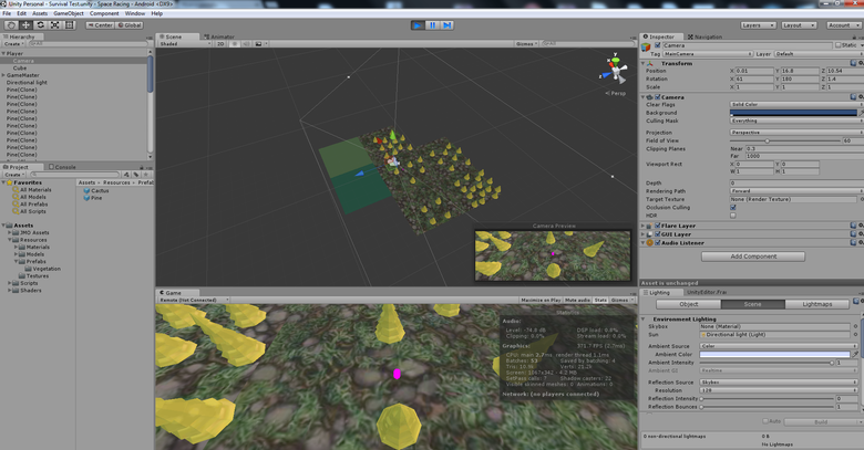 3D Map generator (Biomes, Flora, Lakes) UNITY3D.