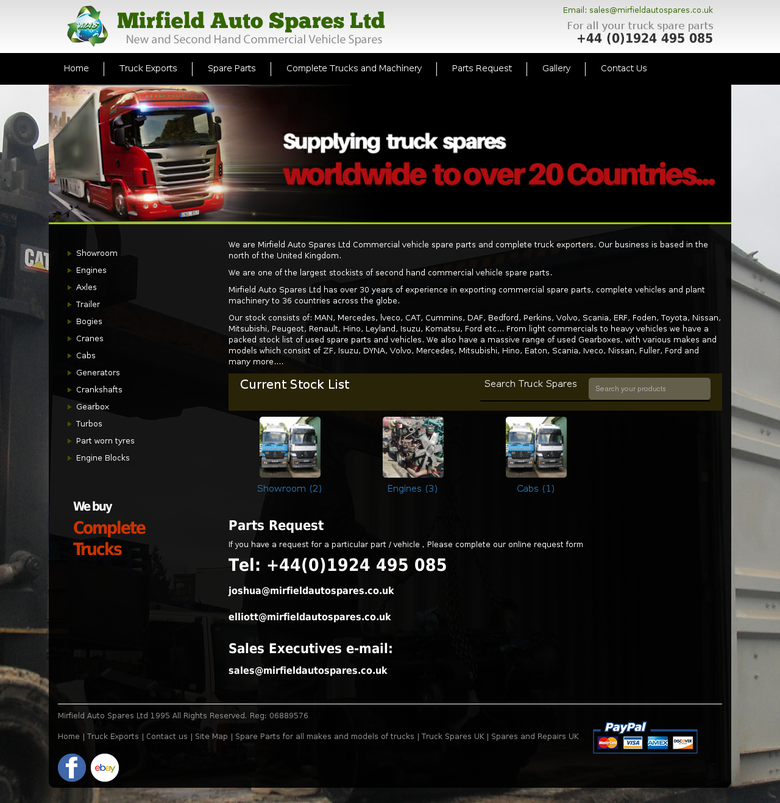 vehicle spare parts website