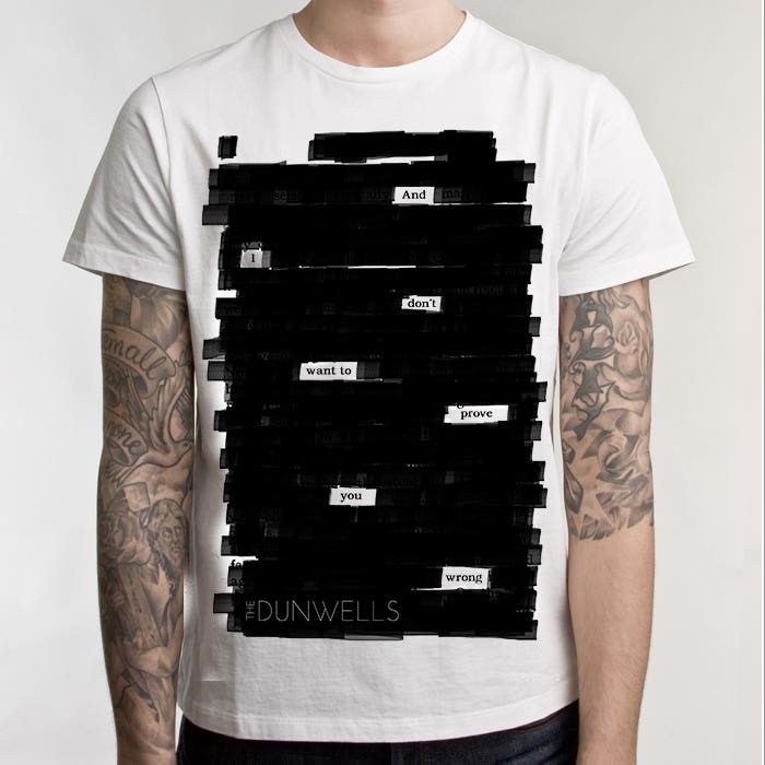 Blackout Poetry T-shirt Design