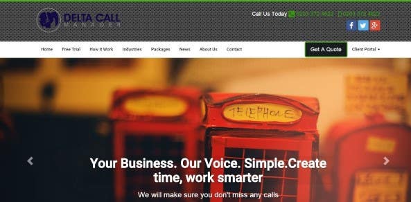 Delta Call Manager Web Site + Client Portal