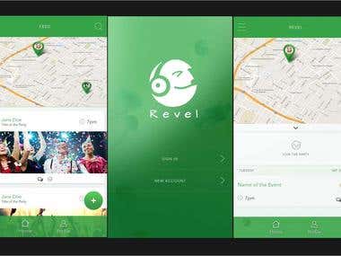 Revel (Party App UI)