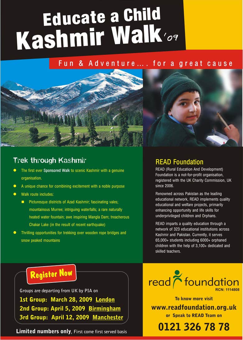 Educate a Child Kashmir Walk