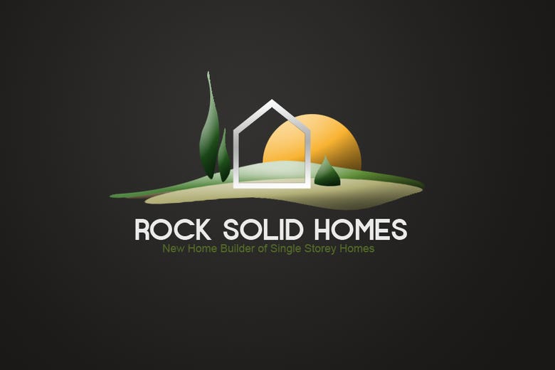 Logo Design for Rock Solid Homes