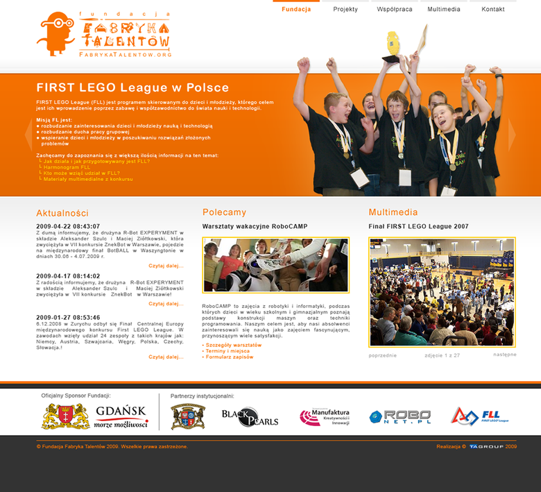 Fundacja Fabryka Talentow - foundation website