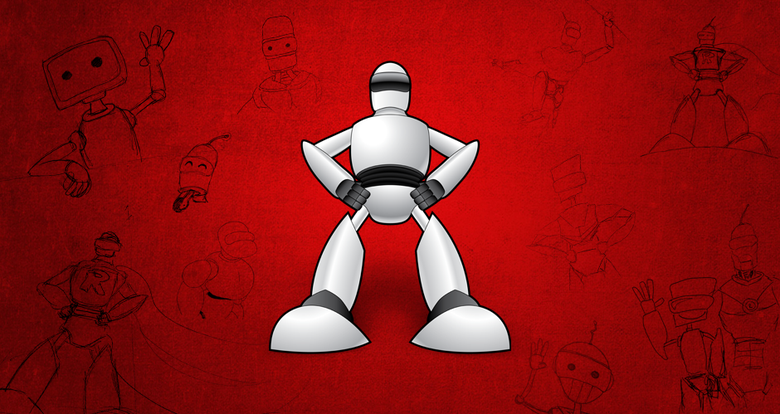 RoboTeam mascot illustration