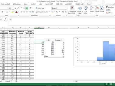 Data Analysis using Graphical representation in Excel