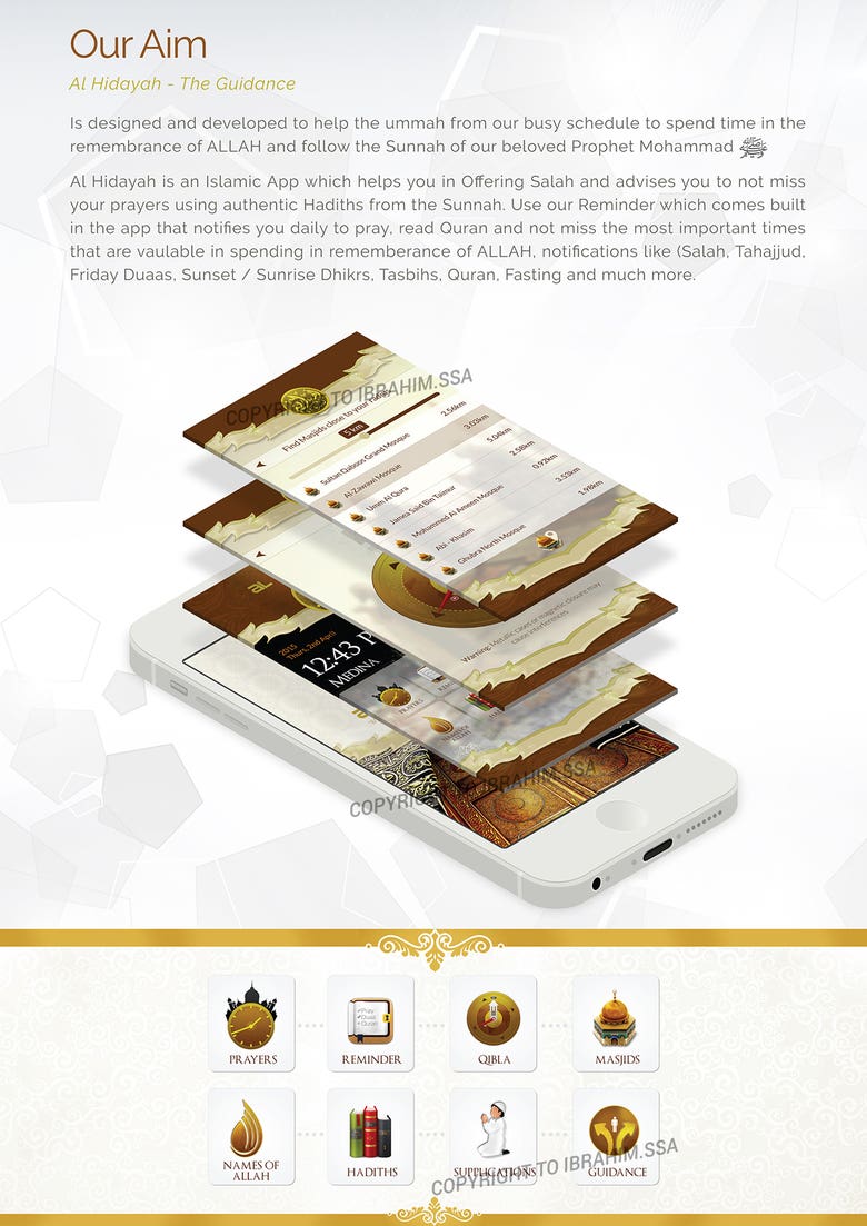 Al Hidayah - Mobile App (UI/UX Design) + Developement