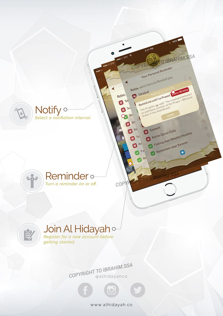 Al Hidayah - Mobile App (UI/UX Design) + Developement