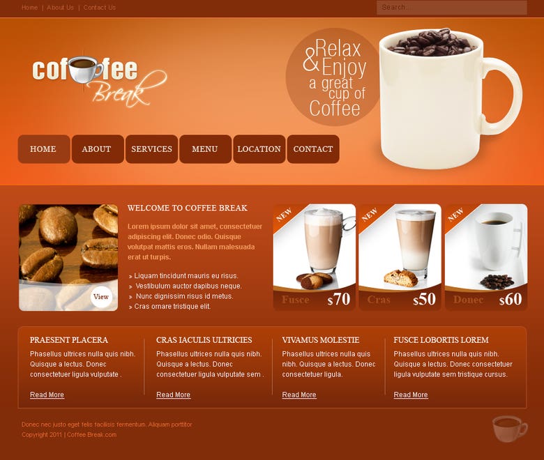 Coffee web site